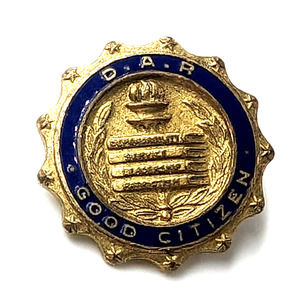 VTG Daughters of the American Revolution DAR Good Citizen Award Pin Badge